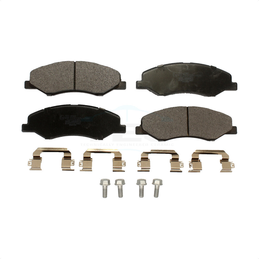 Plaquettes de frein à disque avant en céramique pour Honda Odyssey 2018-2023 TEC-2089