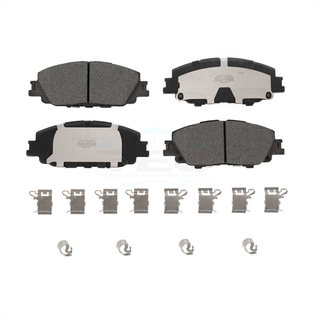 Plaquettes de frein à disque avant en céramique, pour Toyota Corolla Prius Prime TEC-2176