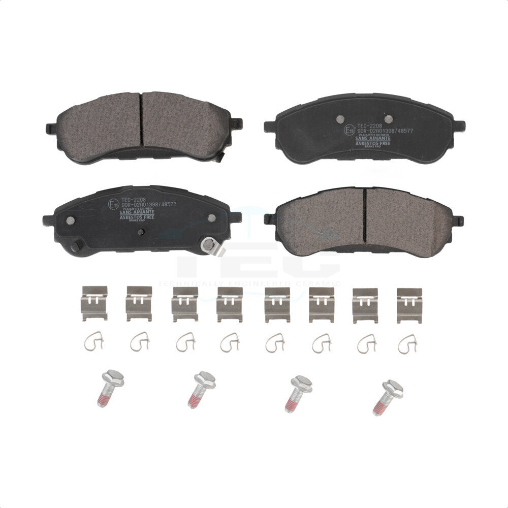 Plaquettes de frein à disque arrière en céramique pour Ford Ranger 2019-2023 TEC-2208