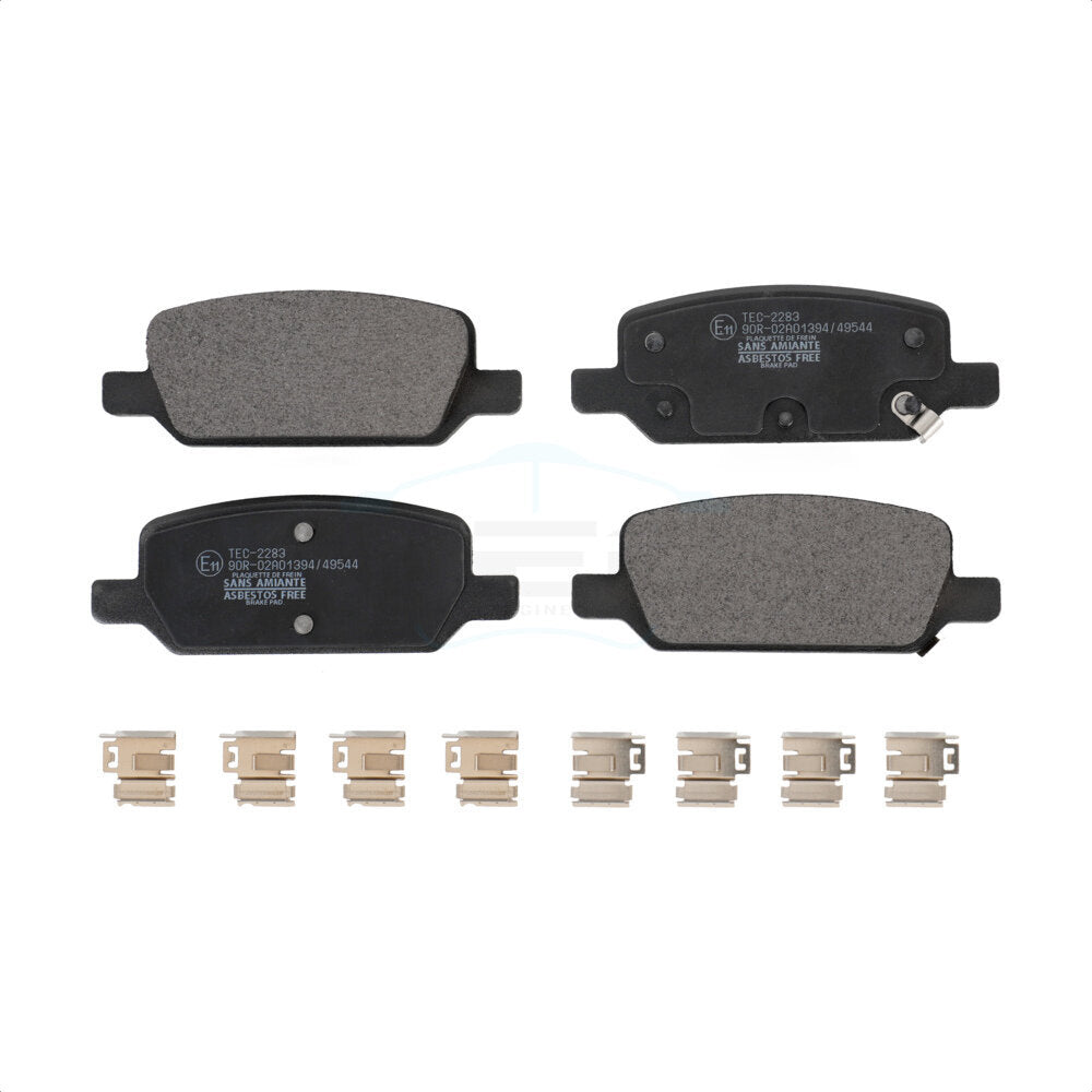 Plaquettes de frein à disque arrière en céramique pour Tesla 3 Y avec étriers peints en gris TEC-2283