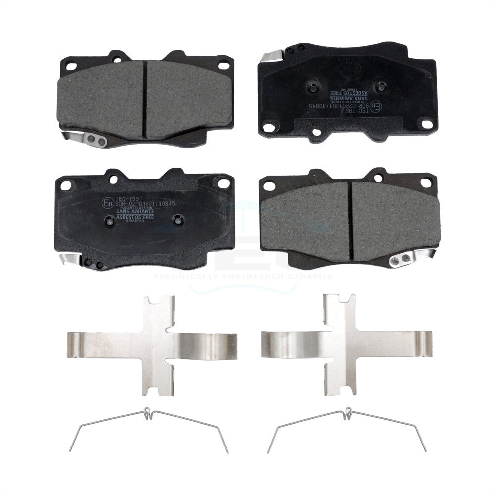 Plaquettes de frein à disque en céramique avant pour Toyota Tacoma TEC-799