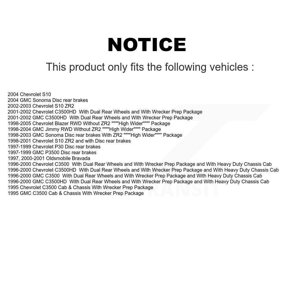 Tuyau hydraulique de frein arrière, pour Chevrolet GMC Blazer S10 Sonoma Jimmy C3500 P30