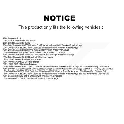 Tuyau hydraulique de frein arrière, pour Chevrolet GMC Blazer S10 Sonoma Jimmy C3500 P30