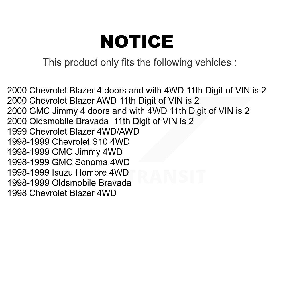 Tuyau hydraulique de frein avant gauche, pour Chevrolet GMC Blazer Jimmy S10 Sonoma Isuzu