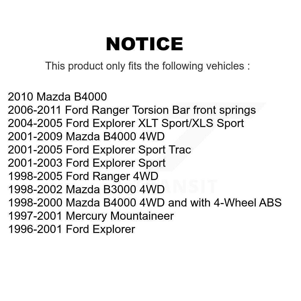 Tuyau hydraulique de frein avant droit, pour Ford Ranger Mazda B4000 Explorer Sport Tra