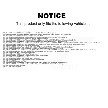 Tuyau hydraulique de frein avant gauche pour Chevrolet Silverado 1500 GMC Sierra Classic