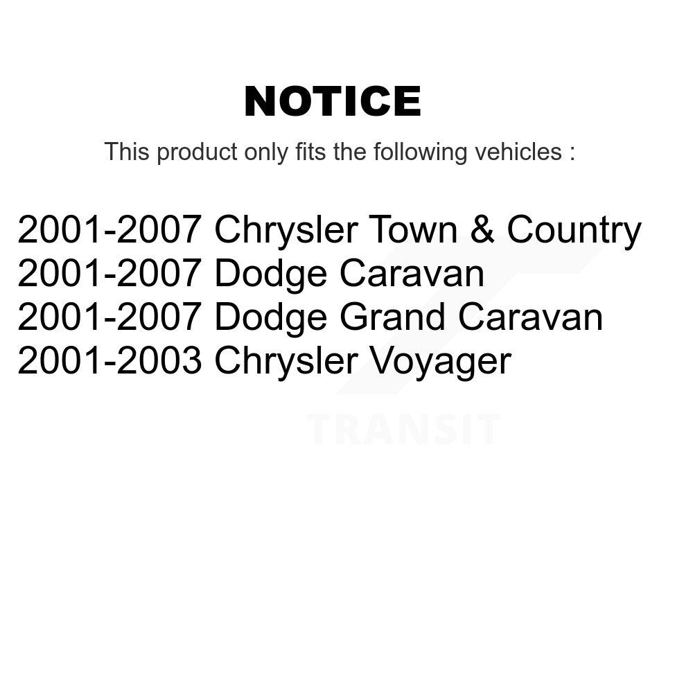 Tuyau hydraulique de frein avant droit, pour Dodge Grand Caravan Chrysler Town & Country