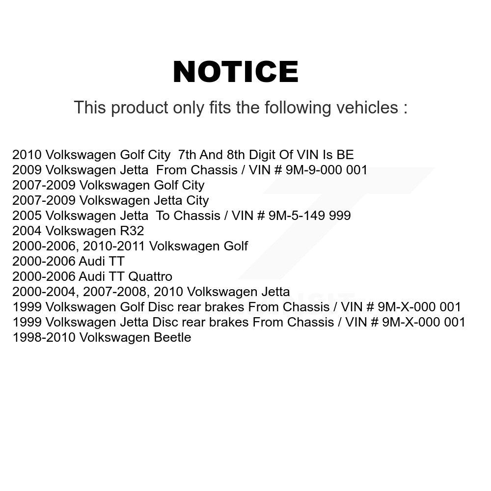 Tuyau hydraulique de frein arrière, pour Volkswagen Jetta Golf Beetle City Audi TT Quattro