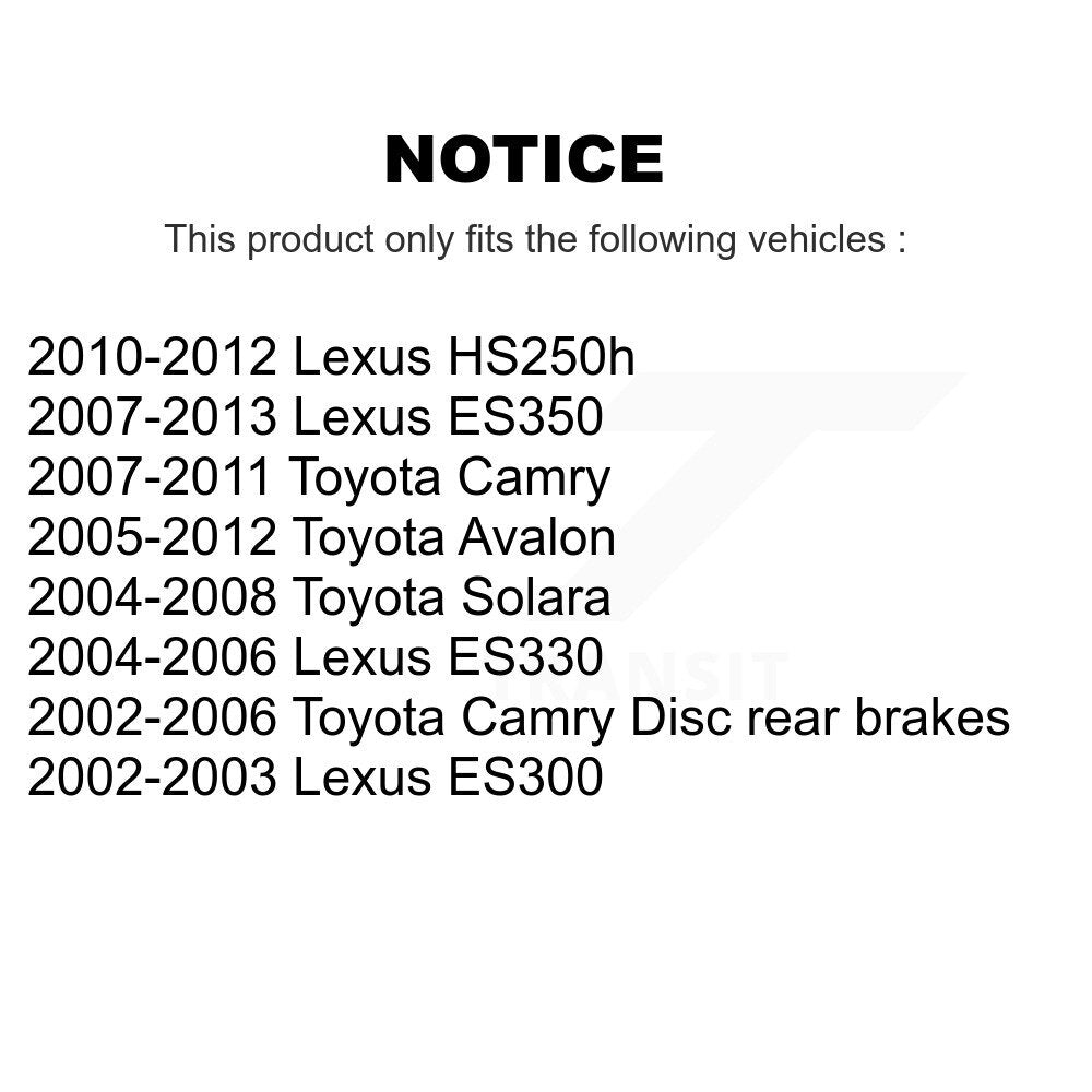 Tuyau hydraulique de frein arrière droit, pour Toyota Camry Lexus ES350 Solara Avalon ES33