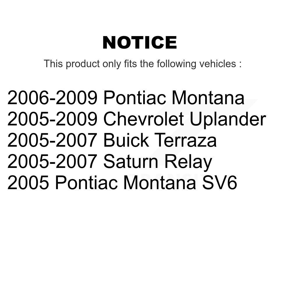 Tuyau hydraulique de frein avant gauche, pour Pontiac Montana Chevrolet Uplander Buick