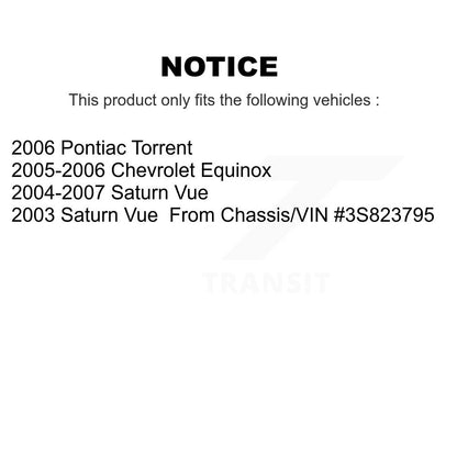 Tuyau hydraulique de frein avant gauche, pour Chevrolet Equinox Saturn Vue Pontiac Torren