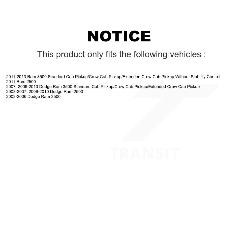 Tuyau hydraulique de frein central arrière pour Dodge Ram 2500 3500 12-H620590