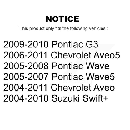 Tuyau hydraulique de frein avant, pour Chevrolet Aveo Pontiac Aveo5 Wave G3 Suzuki Wave