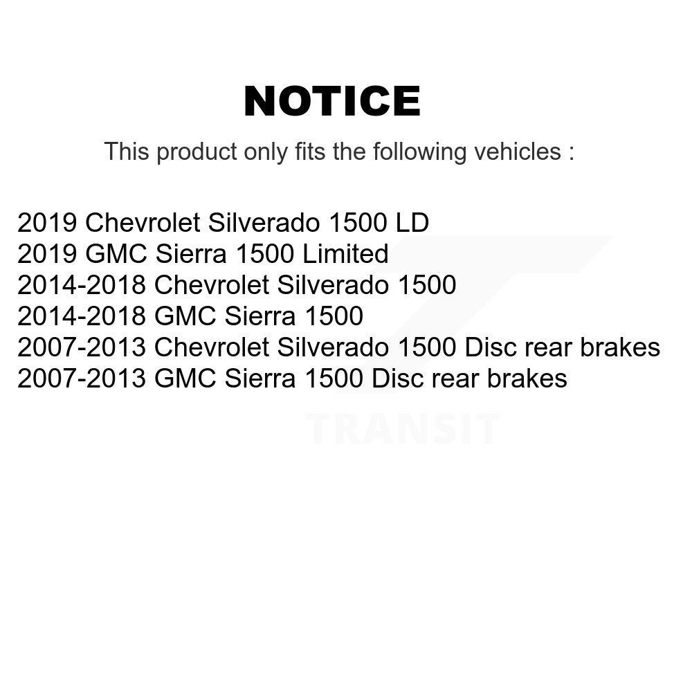 Tuyau hydraulique de frein arrière gauche pour GMC Sierra 1500 Chevrolet Silverado LD