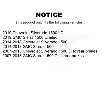 Tuyau hydraulique de frein arrière gauche pour GMC Sierra 1500 Chevrolet Silverado LD