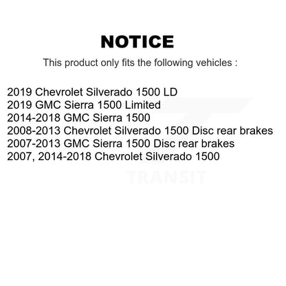 Tuyau hydraulique de frein arrière droit pour GMC Sierra 1500 Chevrolet Silverado LD