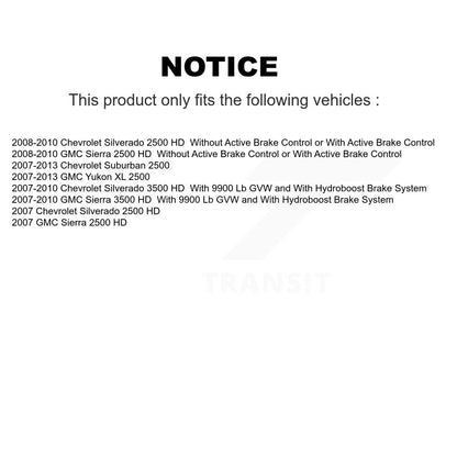 Tuyau hydraulique de frein arrière gauche, pour Chevrolet GMC Sierra 2500 HD Silverado 3500