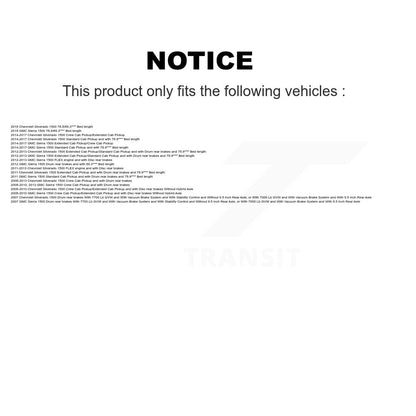 Tuyau hydraulique de frein central arrière pour GMC Sierra 1500 Chevrolet Silverado