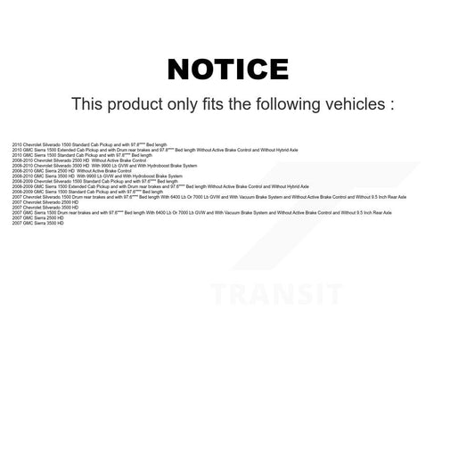 Tuyau hydraulique de frein central arrière, pour Chevrolet GMC Silverado 1500 Sierra 2500 H