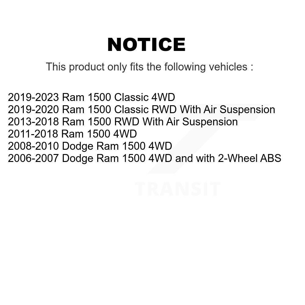 Tuyau hydraulique de frein avant droit pour Ram 1500 Classic Dodge 12-H620936