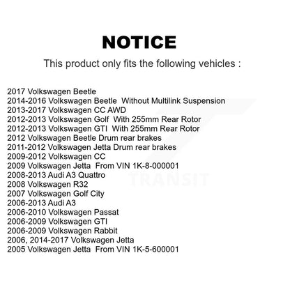 Tuyau hydraulique de frein arrière, pour Volkswagen Jetta Rabbit Golf Beetle Audi GTI CC A