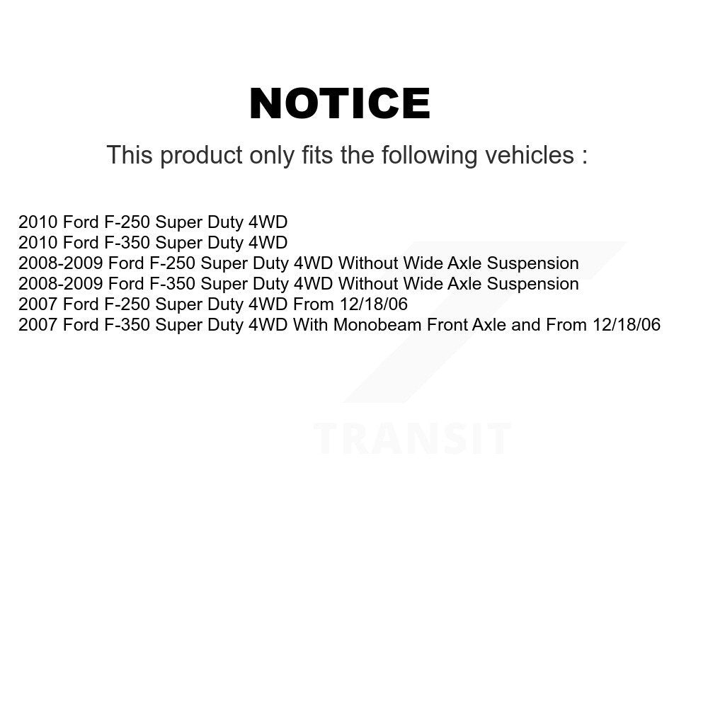 Tuyau hydraulique de frein avant droit, pour Ford F-350 Super Duty F-250 4WD 12-H621002