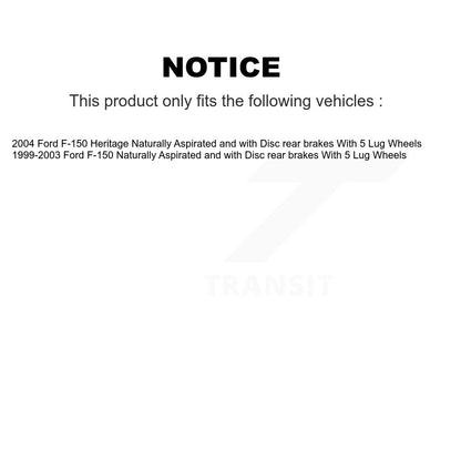 Tuyau hydraulique de frein arrière droit pour Ford F-150 Heritage avec 5 roues à ergots