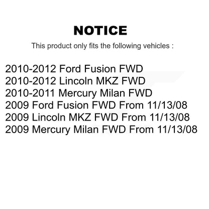 Tuyau hydraulique de frein arrière, pour Ford Fusion Lincoln MKZ Mercury Milan FWD