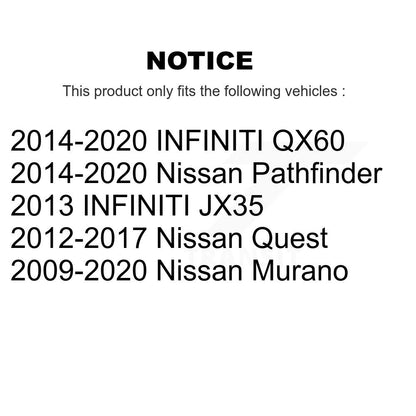Tuyau hydraulique de frein arrière pour Nissan Murano Pathfinder INFINITI QX60 JX35 Quest