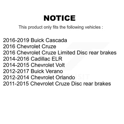 Tuyau hydraulique de frein arrière gauche, pour Chevrolet Cruze Buick Verano Limited orangé