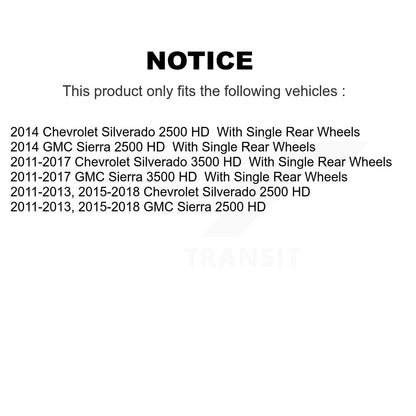 Tuyau hydraulique de frein arrière droit, pour GMC Chevrolet Sierra 2500 HD Silverado 3500