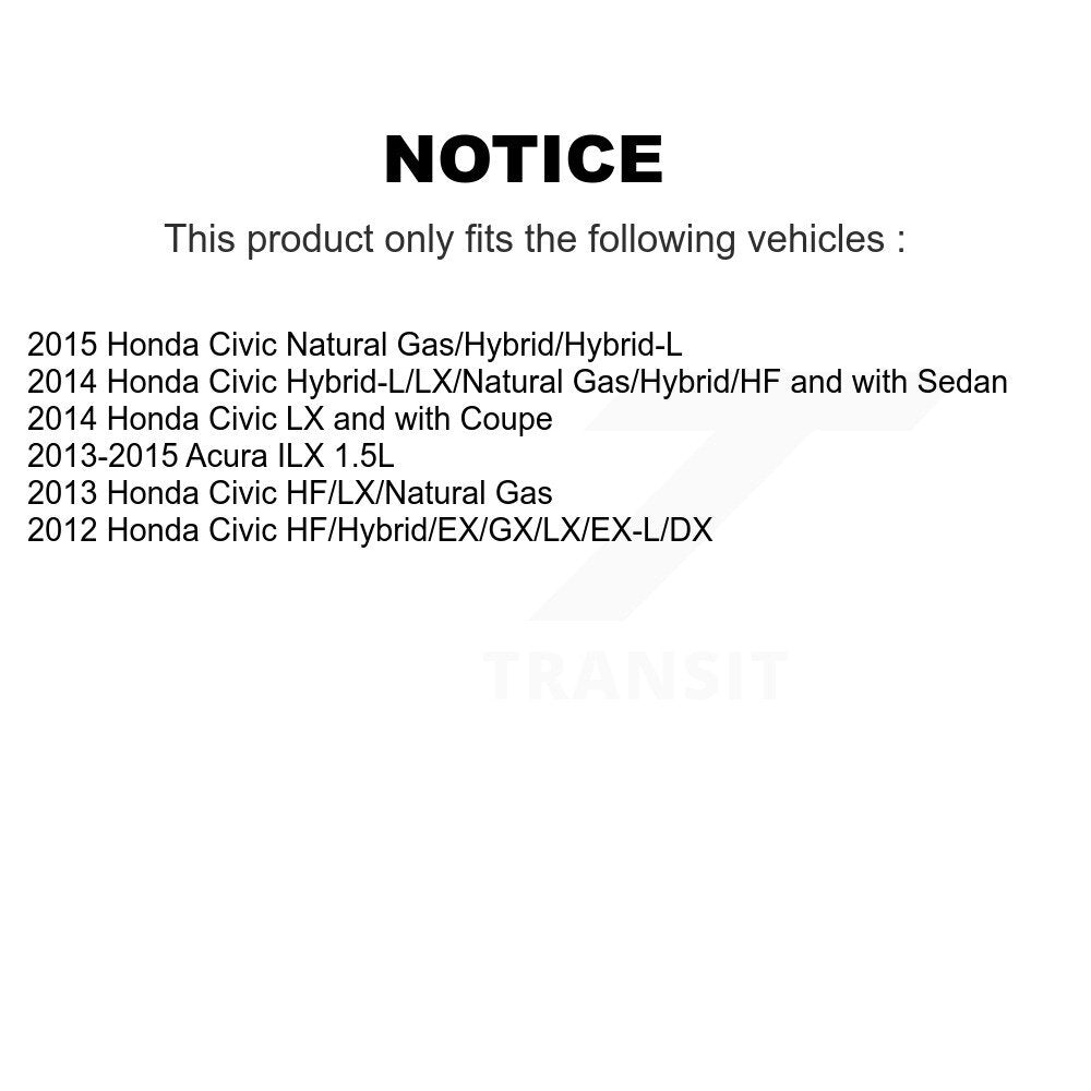 Tuyau hydraulique de frein avant gauche pour Honda Civic Acura ILX 12-H621897