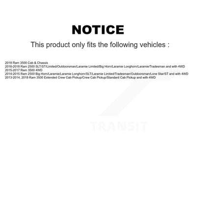 Tuyau hydraulique de frein extérieur avant droit pour Ram 2500 3500 12-H622292