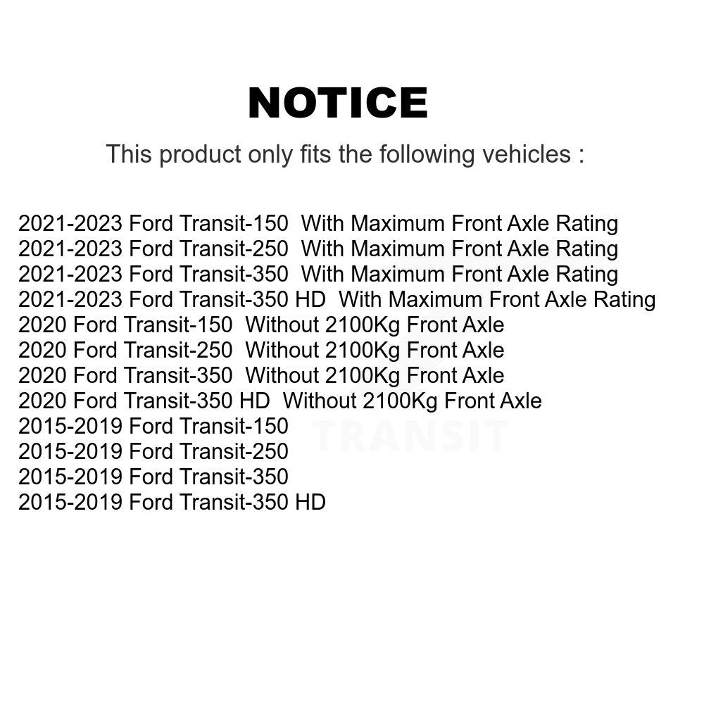 Tuyau hydraulique de frein avant, pour Ford Transit-250 Transit-150 Transit-350 HD