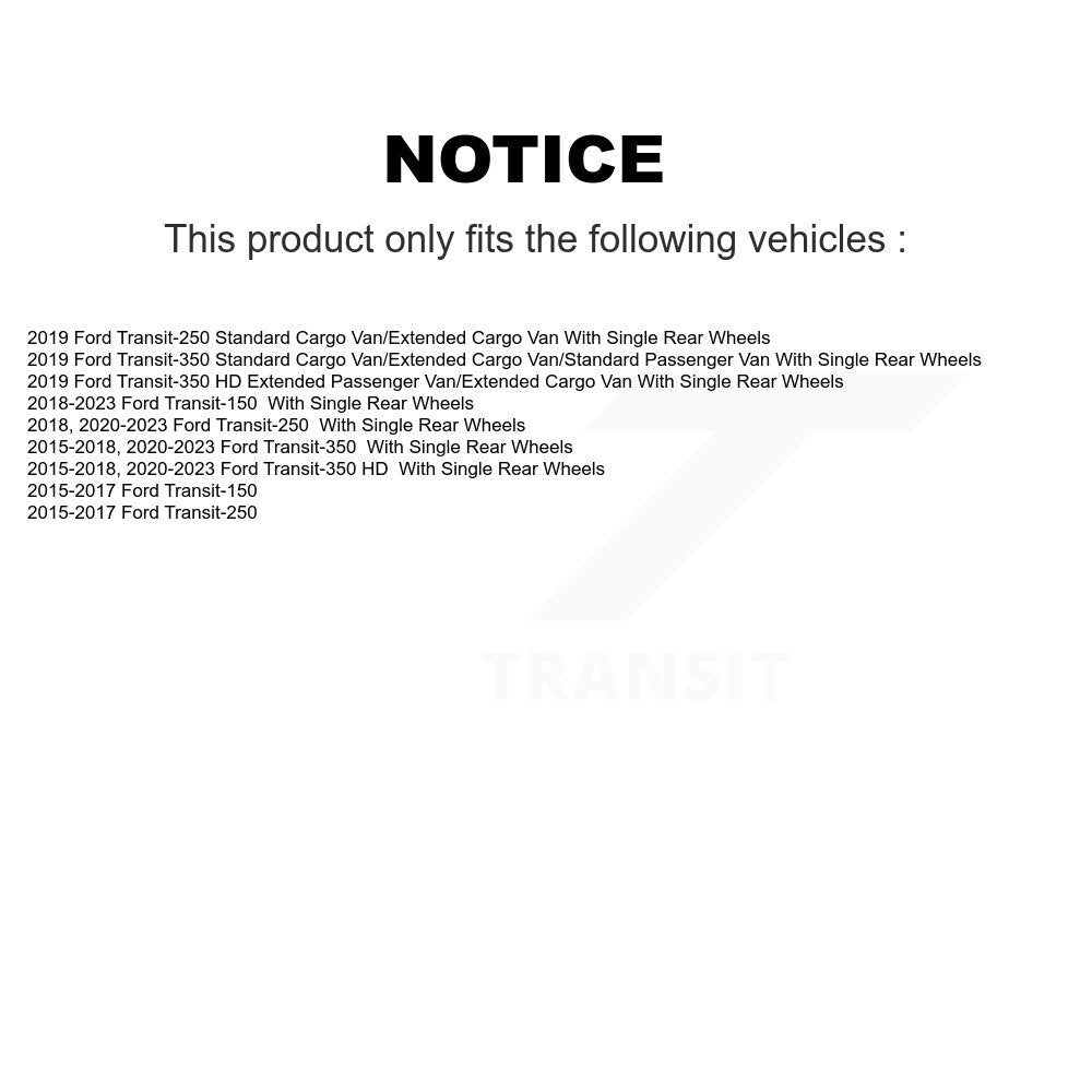Tuyau hydraulique de frein arrière pour Ford Transit-250 Transit-150 Transit-350 HD