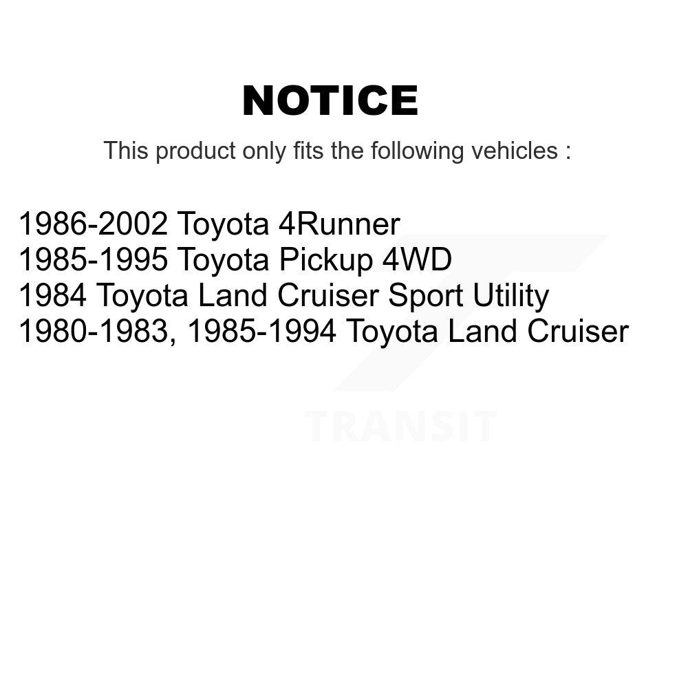 Kit de matériel de frein à tambour arrière pour Toyota 4Runner Pickup Land Cruiser 13-H17253