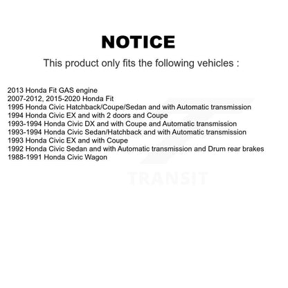 Kit de matériel de frein à tambour arrière pour Honda Fit Civic 13-H17307