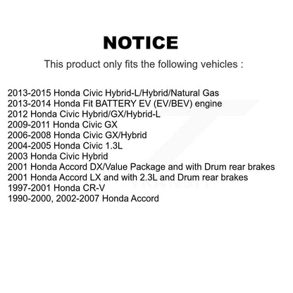 Kit de matériel de frein à tambour arrière pour Honda Civic Accord Fit CR-V 13-H17321