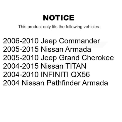 Kit de matériel de frein de stationnement arrière, pour Jeep Nissan Grand Cherokee TITAN Armada QX5