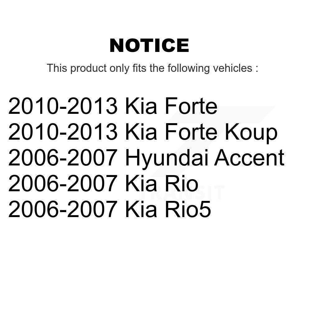 Kit de matériel de frein de stationnement arrière, pour Kia Forte Hyundai Accent koup Rio5 Rio