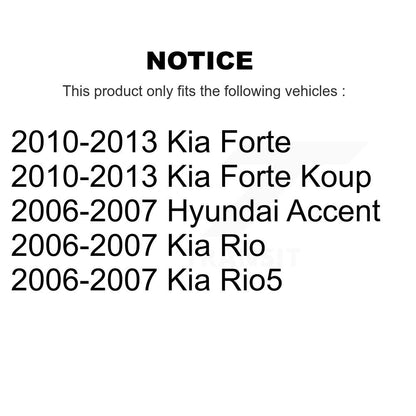 Kit de matériel de frein de stationnement arrière, pour Kia Forte Hyundai Accent koup Rio5 Rio