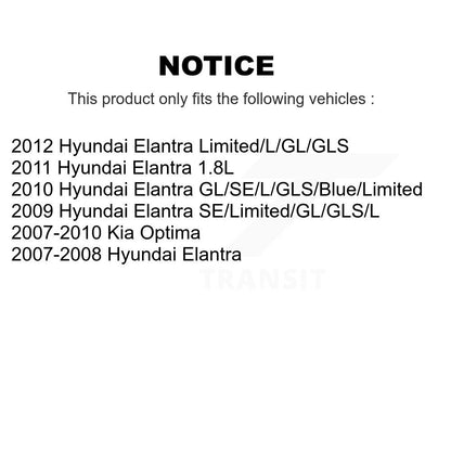 Kit de matériel de frein de stationnement arrière pour Hyundai Elantra Kia Optima 13-H17434