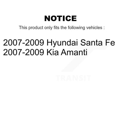 Kit de matériel de frein de stationnement arrière pour Hyundai Santa Fe Kia Amanti 2007 – 2009