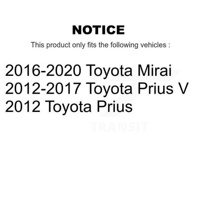 Kit de matériel de frein de stationnement arrière pour Toyota Prius V Mirai 13-H17469