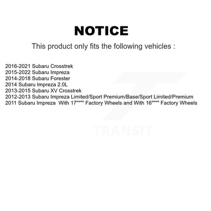 Kit de matériel de frein de stationnement arrière pour Subaru Crosstrek Impreza Forester XV