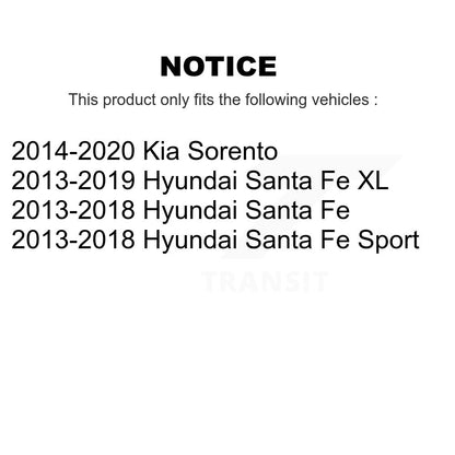 Kit de matériel de frein de stationnement arrière, pour Hyundai Santa Fe Sport Kia Sorento XL