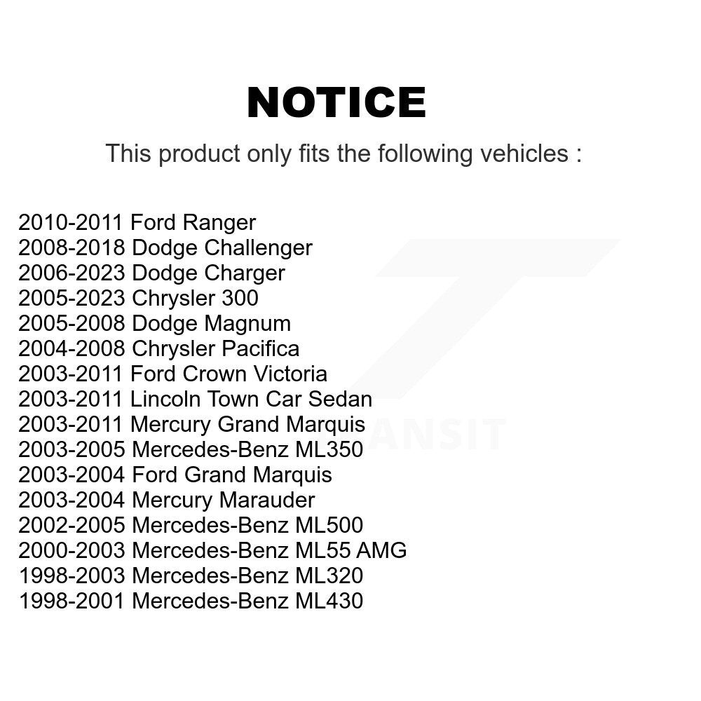 Kit de matériel de frein de stationnement arrière, pour Dodge Chrysler 300 chargeur Ford Ranger Crow