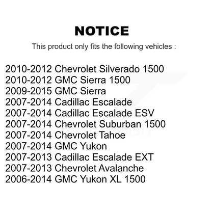 Kit de matériel de frein de stationnement arrière, pour Chevrolet GMC Sierra 1500 Silverado Cadilla