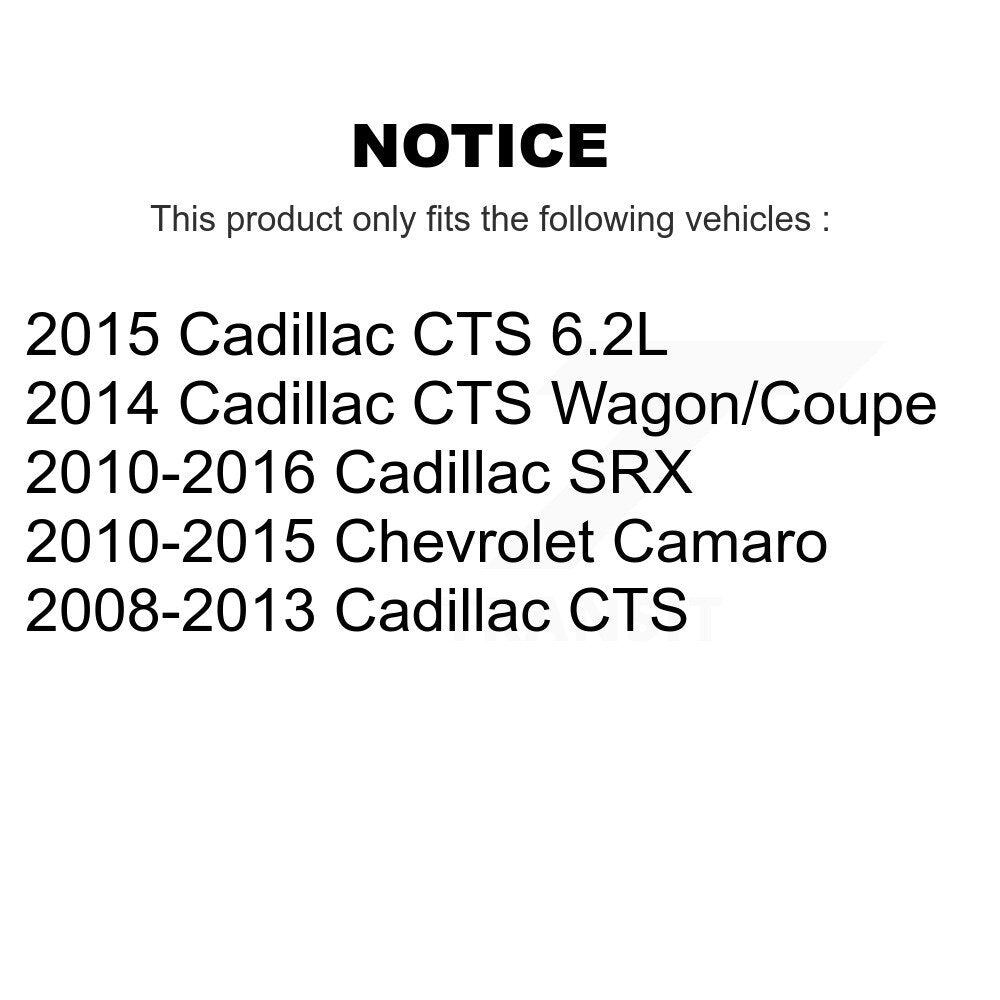 Kit de matériel de frein de stationnement arrière pour Cadillac SRX Chevrolet Camaro CTS 13-H7363