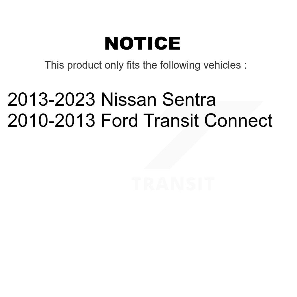 Kit de matériel de frein à tambour arrière pour Nissan Sentra Ford Transit Connect 13-H7366